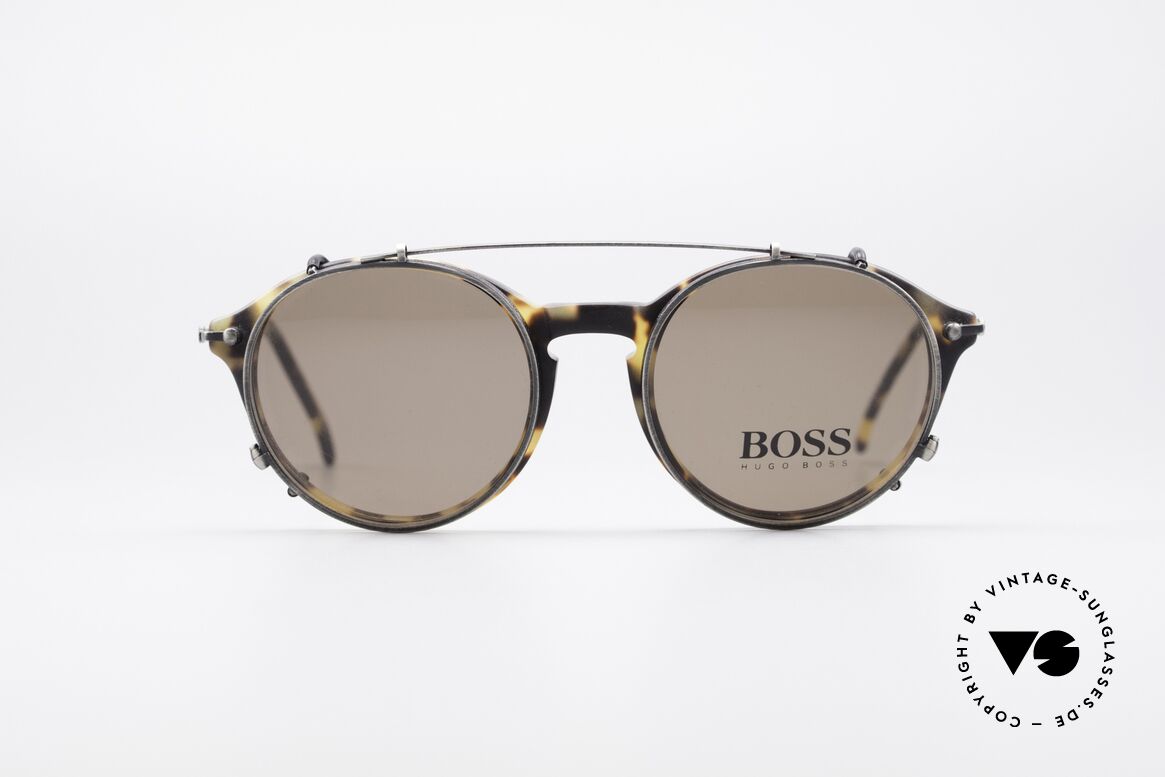 BOSS 5192 Sun Clip Panto Frame 1990's, classic vintage 'panto design' sunglasses by BOSS, Made for Men
