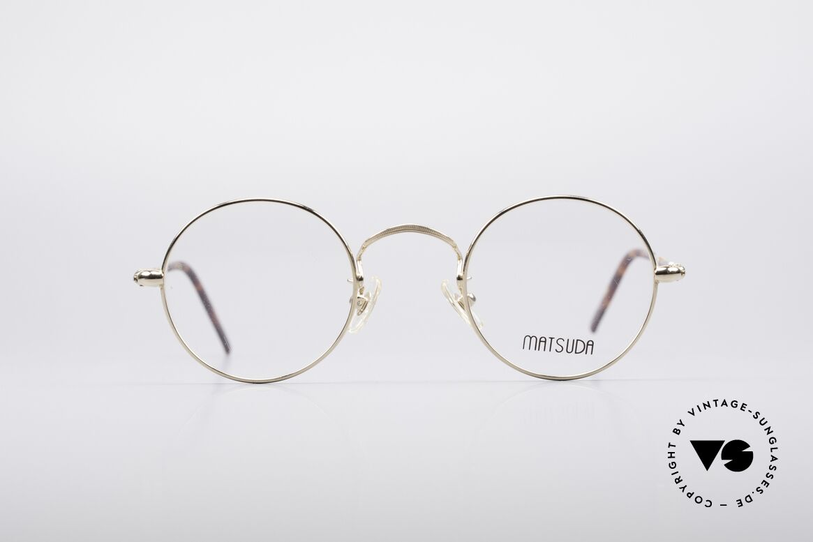 Matsuda 2672 Round 90's Designer Glasses, round vintage designer glasses by Matsuda from the 90s, Made for Men and Women