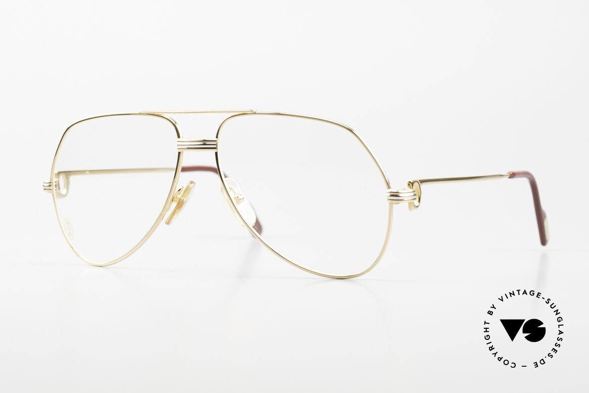 Cartier Vendome LC - M Luxury Aviator Frame 22ct, mod. "Vendome" was launched in 1983 & made till 1997, Made for Men