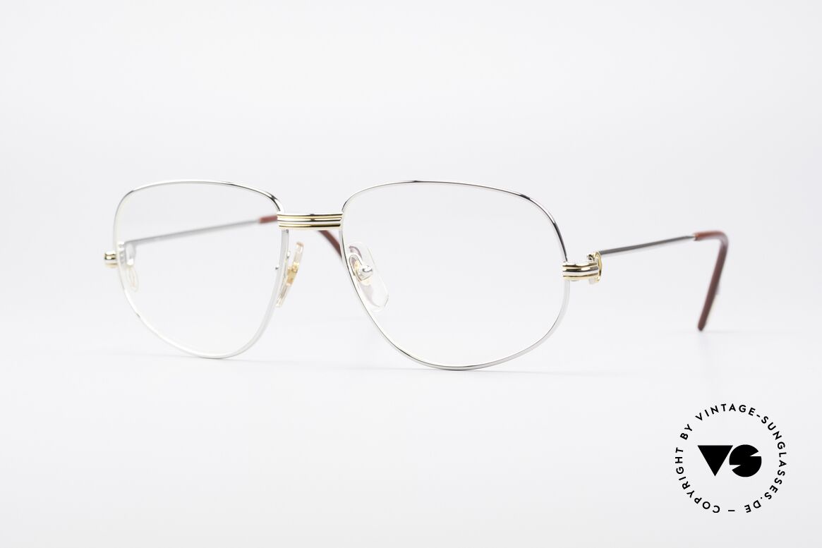 Cartier Romance LC - M Platinum Finish Glasses, vintage Cartier eyeglasses; model ROMANCE Louis Cartier, Made for Men and Women