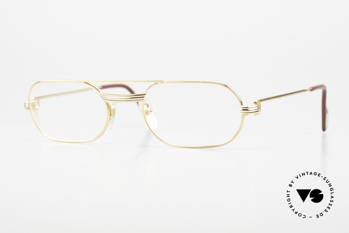 Cartier MUST LC - S Elton John Luxury Eyeglasses, this pair with Louis Cartier decor, SMALL 53/20, 130, Made for Men and Women