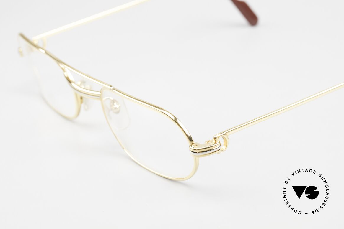Cartier MUST LC - S Elton John Luxury Eyeglasses, 22ct gold-plated frame (like all old Cartier originals), Made for Men and Women