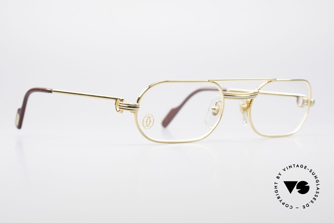 Cartier MUST LC - S Elton John Luxury Eyeglasses, 22ct gold-plated frame (like all old Cartier originals), Made for Men