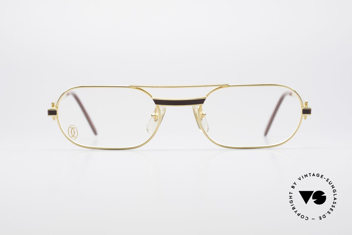 Cartier MUST Laque - S 80's Luxury Frame Gold-Plated, MUST: the first model of the Lunettes Collection '83, Made for Men and Women