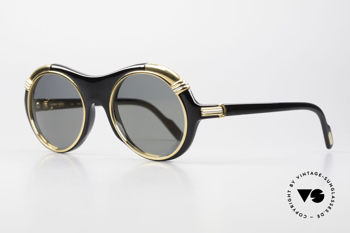 Cartier Diabolo Luxury Celebrity Shades 1991, high-end original lenses with CARTIER logo (100% UV), Made for Men and Women