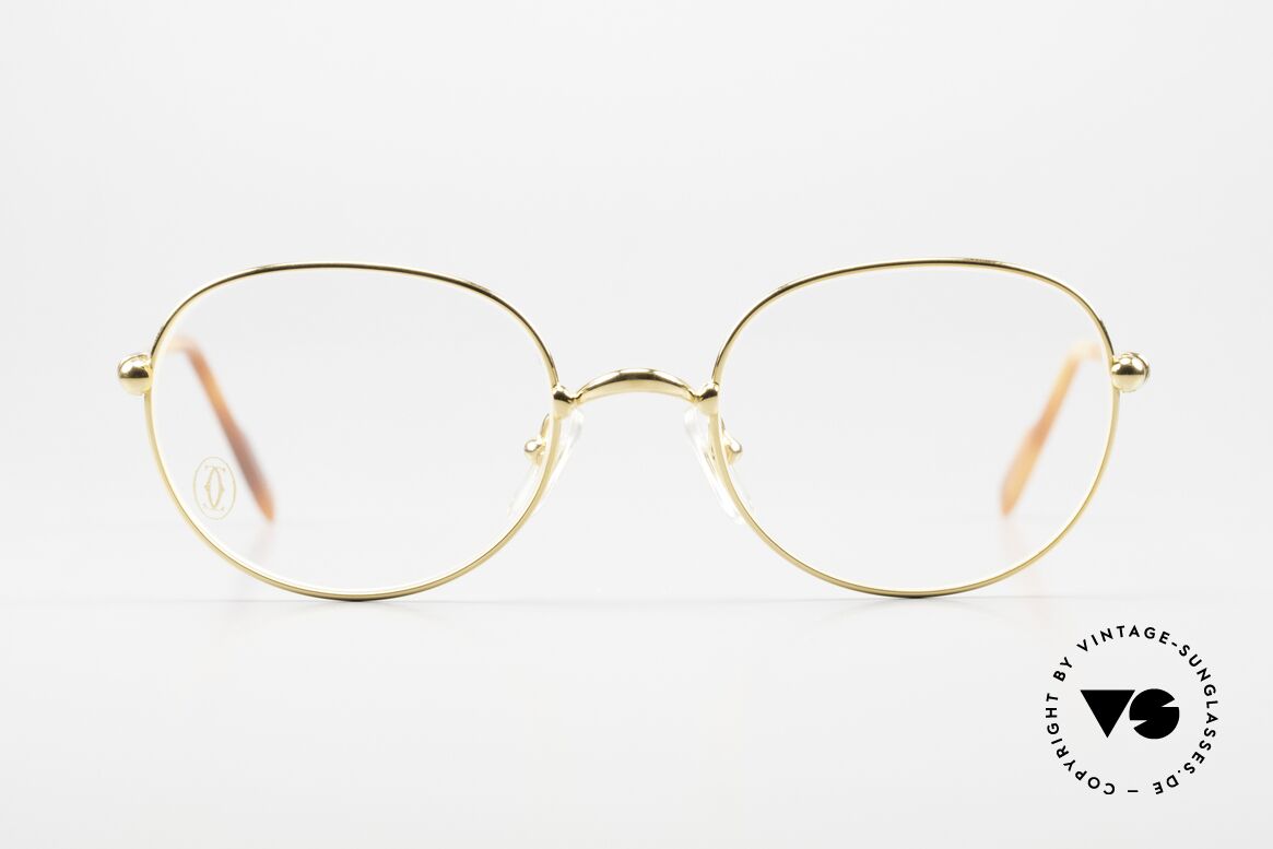 Cartier Antares Round 90's Luxury Eyewear, SMALL round vintage Cartier eyeglasses; timeless frame, Made for Men and Women