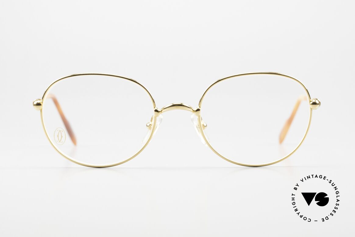 Cartier Antares - S Round 90's Luxury Eyewear, SMALL round vintage Cartier eyeglasses; timeless frame, Made for Men and Women