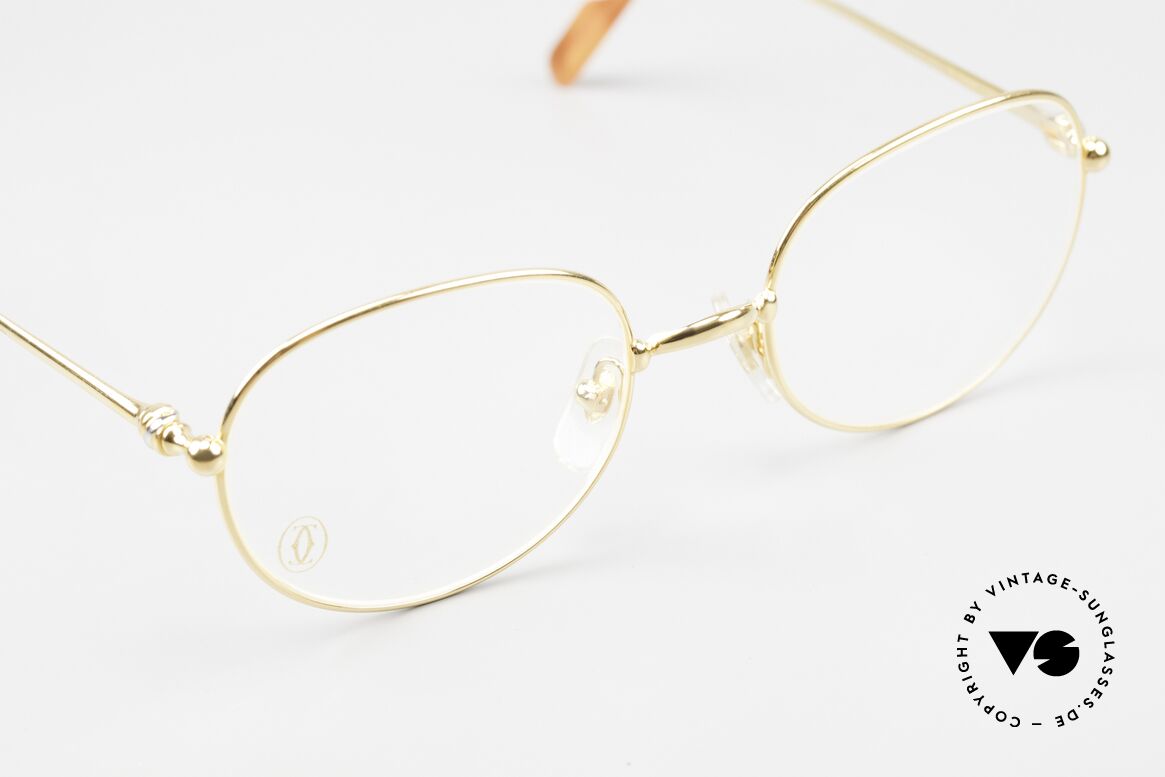 Cartier Antares Round 90's Luxury Eyewear, NO retro fashion, but a 90's original in small size 49°19, Made for Men and Women