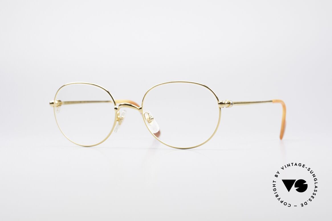 Cartier Antares Round 90's Luxury Frame, SMALL round vintage Cartier eyeglasses; timeless frame, Made for Men and Women