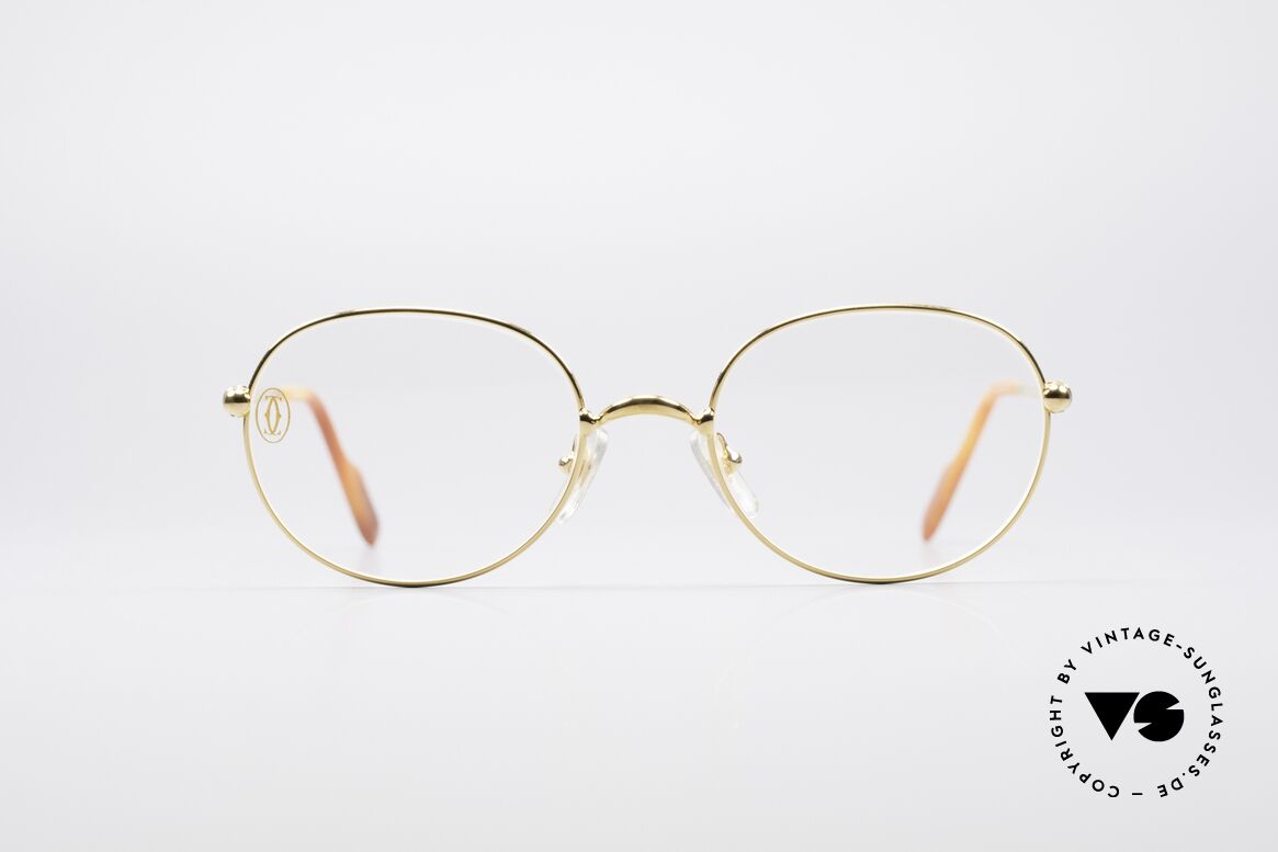 Cartier Antares Round 90's Luxury Frame, model from the 'Thin Rim' series by Cartier (lightweight), Made for Men and Women