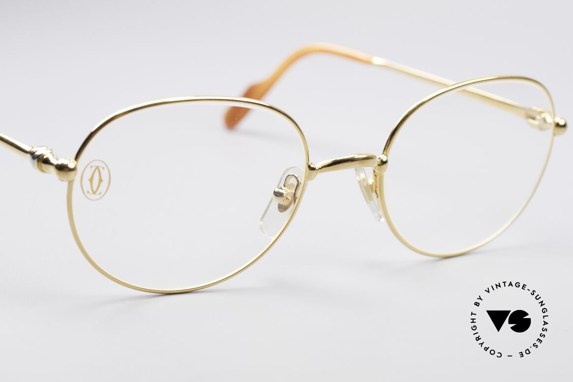 Cartier Antares Round 90's Luxury Frame, unworn unicum (incl. orig. Cartier box, case ... packing), Made for Men and Women