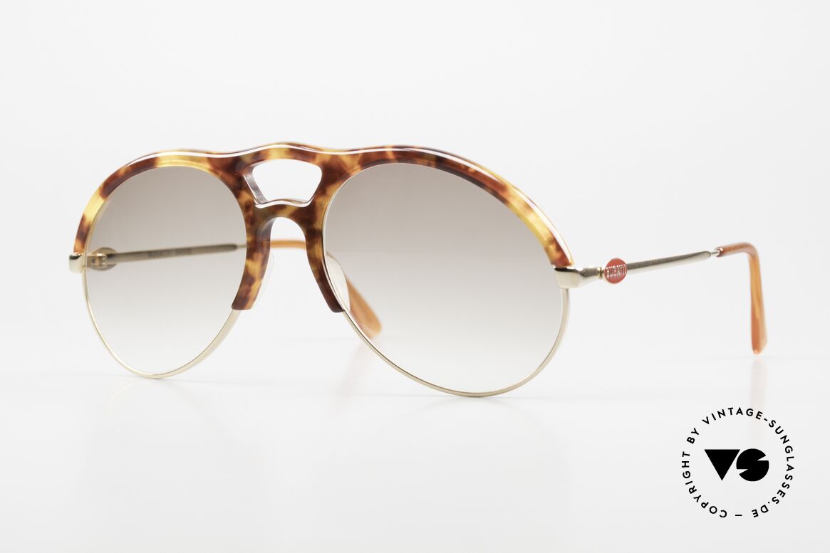 Bugatti 64900 Tortoise Optic 80's Glasses, precious BUGATTI vintage luxury sunglasses for men, Made for Men