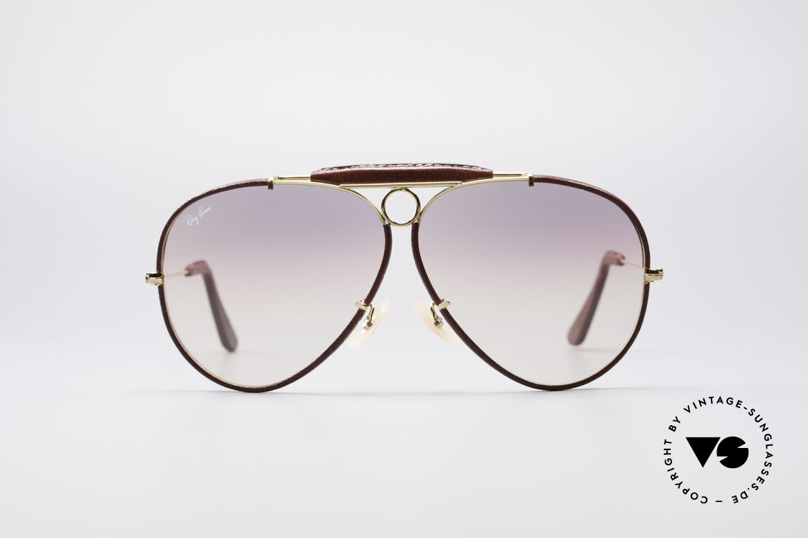 Ray Ban Shooter USA Leathers Sunglasses, classic aviator sunglasses by RAY-BAN; large size 62°14, Made for Men Ray Ban Shooter USA Leathers Sunglasses, classic aviator sunglasses by RAY-BAN; large size 62°14, Made for Men