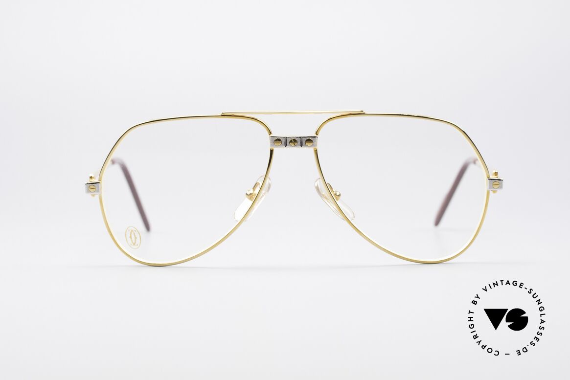 Cartier Vendome Santos - S James Bond Eyeglasses 1980's, mod. "Vendome" was launched in 1983 & made till 1997, Made for Men and Women