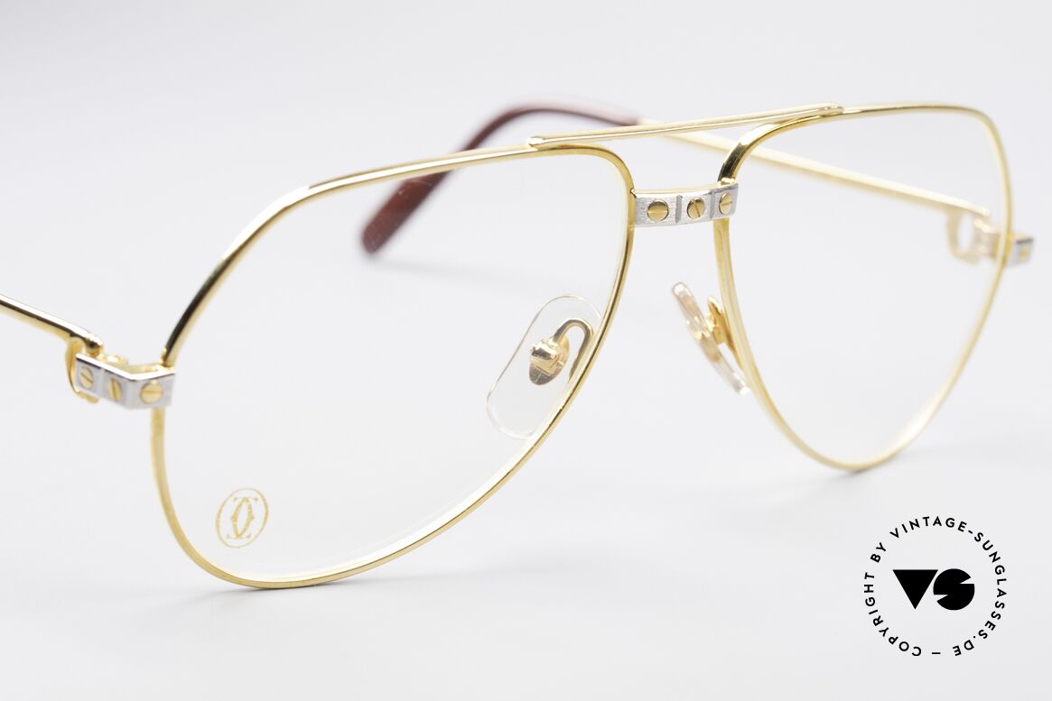 Cartier Vendome Santos - S James Bond Eyeglasses 1980's, worn by actor Christopher Walken (JAMES BOND, 1985), Made for Men and Women