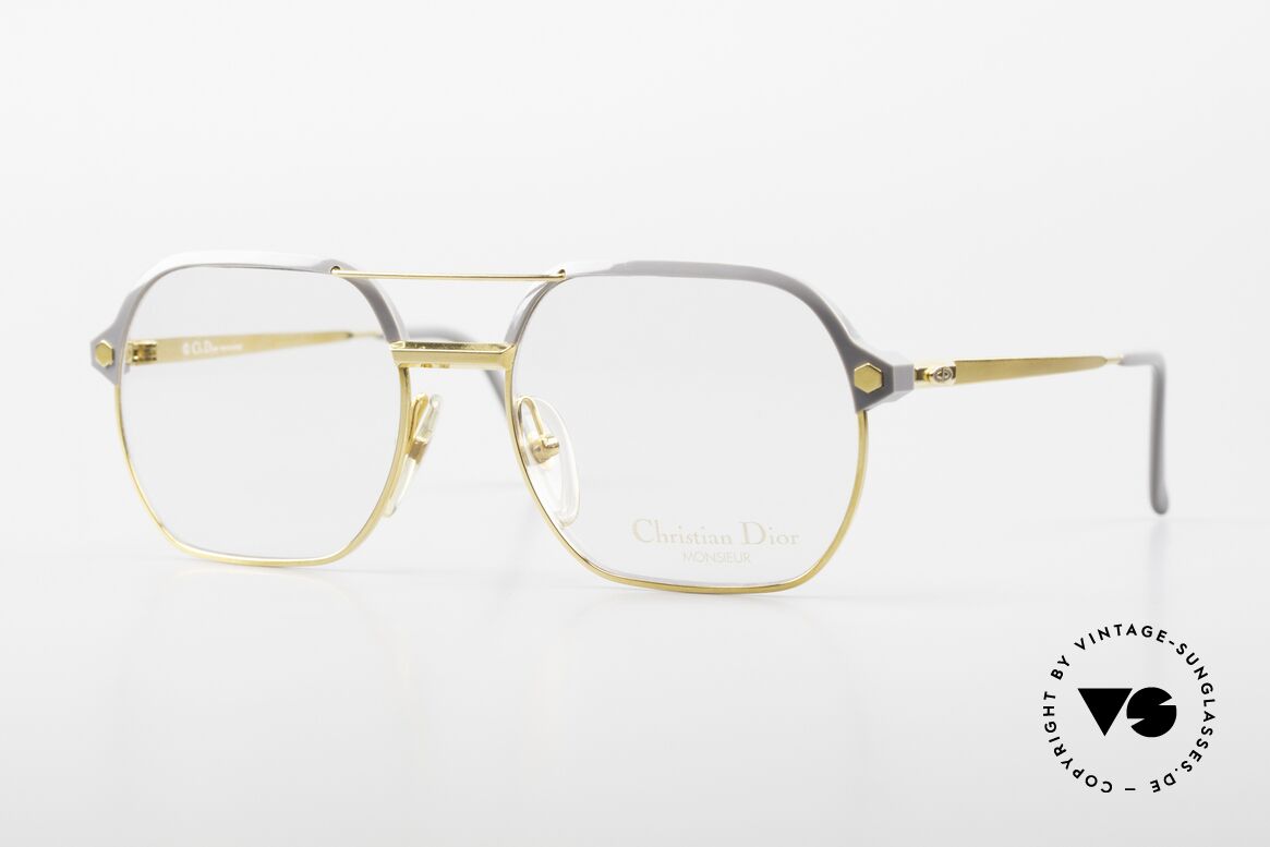 Christian Dior 2381 Gold-Plated Eyeglasses 80's, hard gold-plated titanium temples & center part, Made for Men