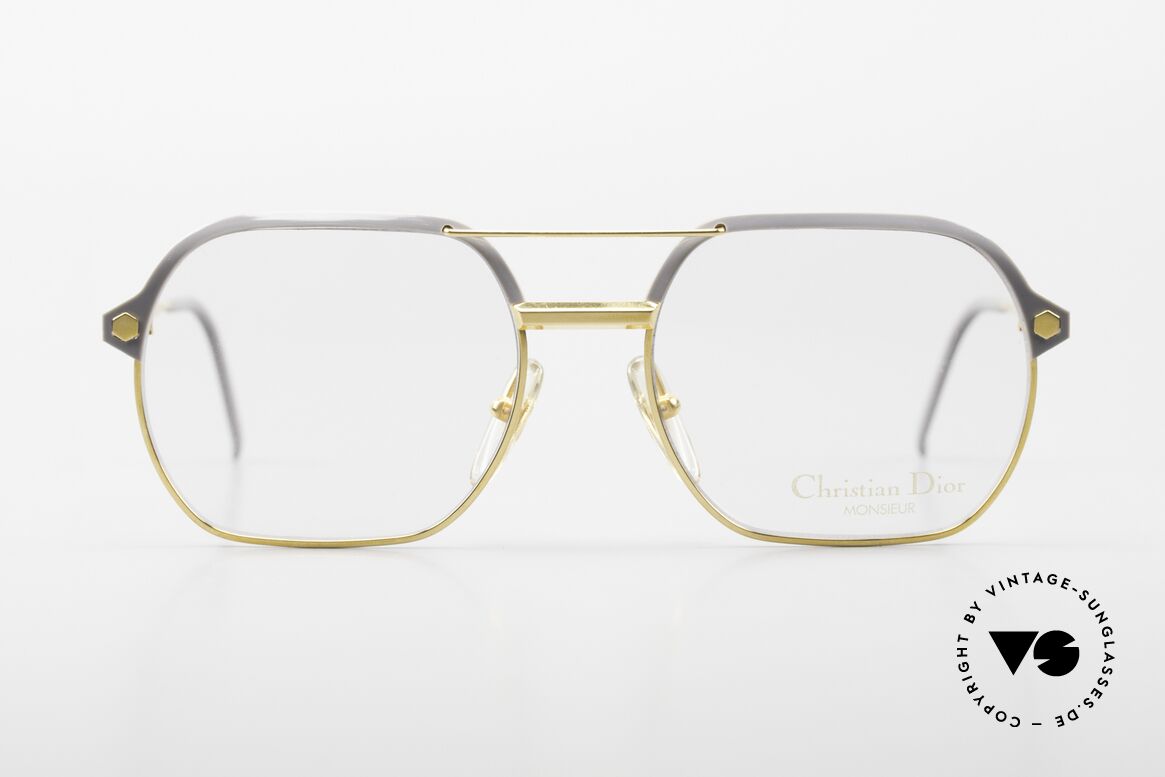 Christian Dior 2381 Gold-Plated Eyeglasses 80's, luxury men's glasses by Christian Dior from 1987, Made for Men