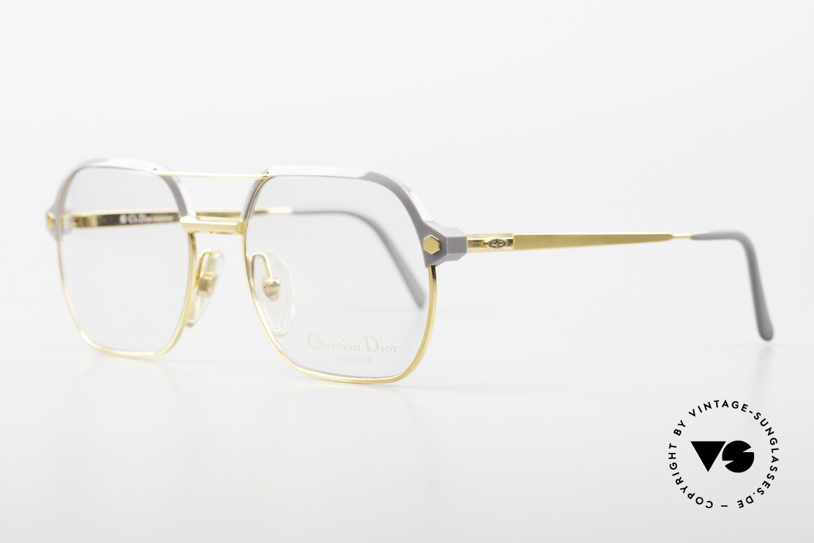 Christian Dior 2381 Gold-Plated Eyeglasses 80's, the old Dior luxury frames are all 'made in Japan', Made for Men