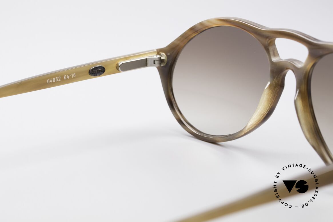 Bugatti 64852 Genuine Buffalo Horn Glasses, unworn (like all our BUGATTI gentlemen's sunglasses), Made for Men