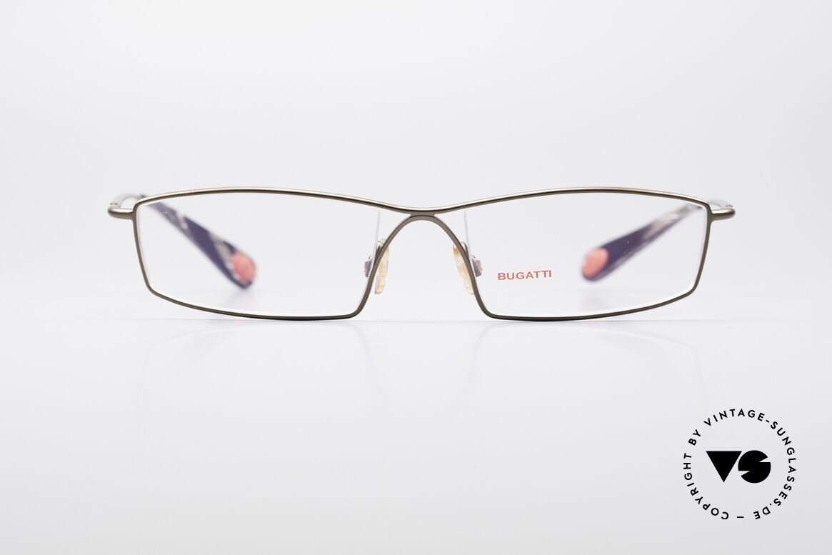 Bugatti 201 Odotype Men's Designer Frame, original BUGATTI high-tech eyeglass-frame, Made for Men