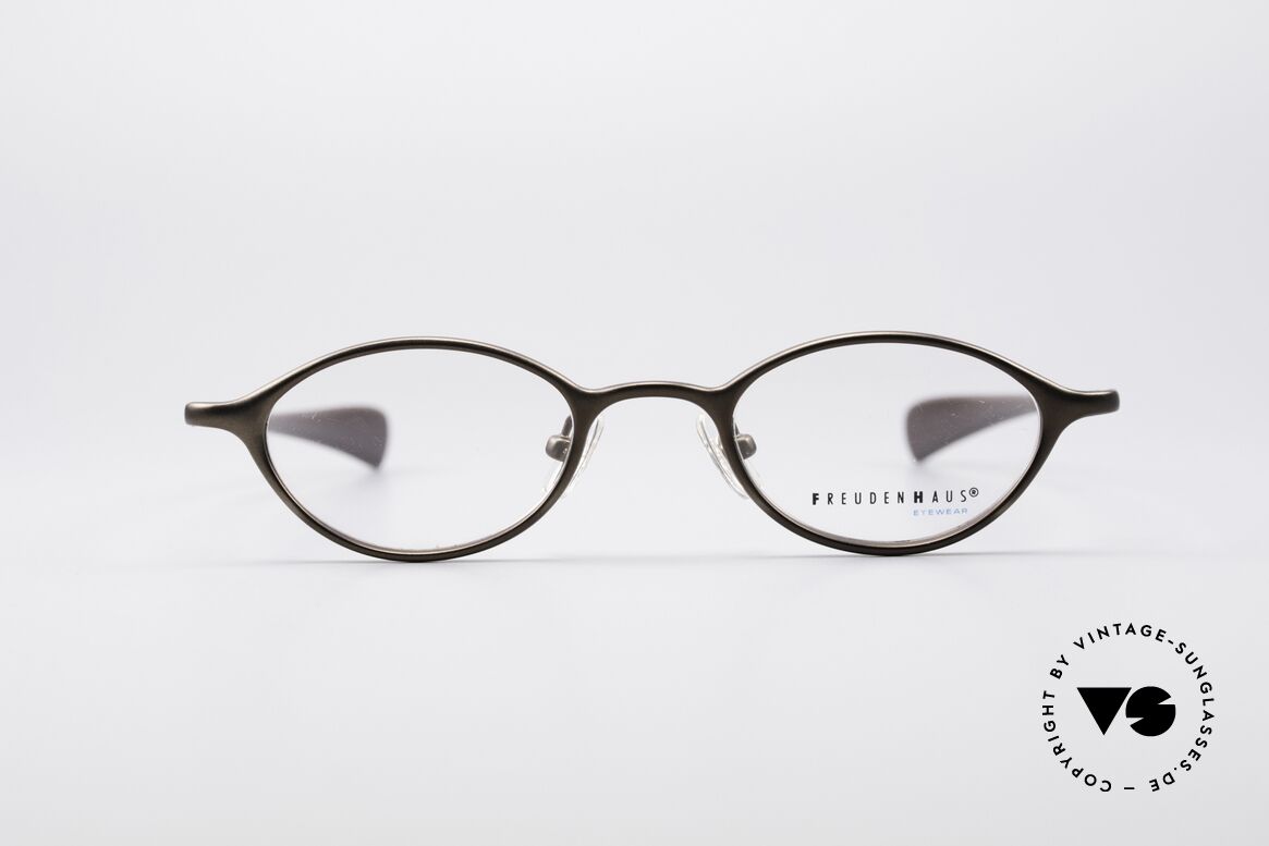 Freudenhaus Zoe Oval Titan Vintage Glasses, vintage designer glasses by FREUDENHAUS, Munich, Made for Women
