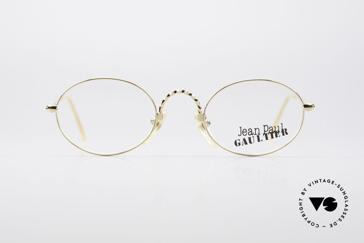 Jean Paul Gaultier 55-0175 Oval Vintage Glasses, first-class eyeglass-frame by Jean Paul Gaultier, Made for Men and Women Jean Paul Gaultier 55-0175 Oval Vintage Glasses, first-class eyeglass-frame by Jean Paul Gaultier, Made for Men and Women