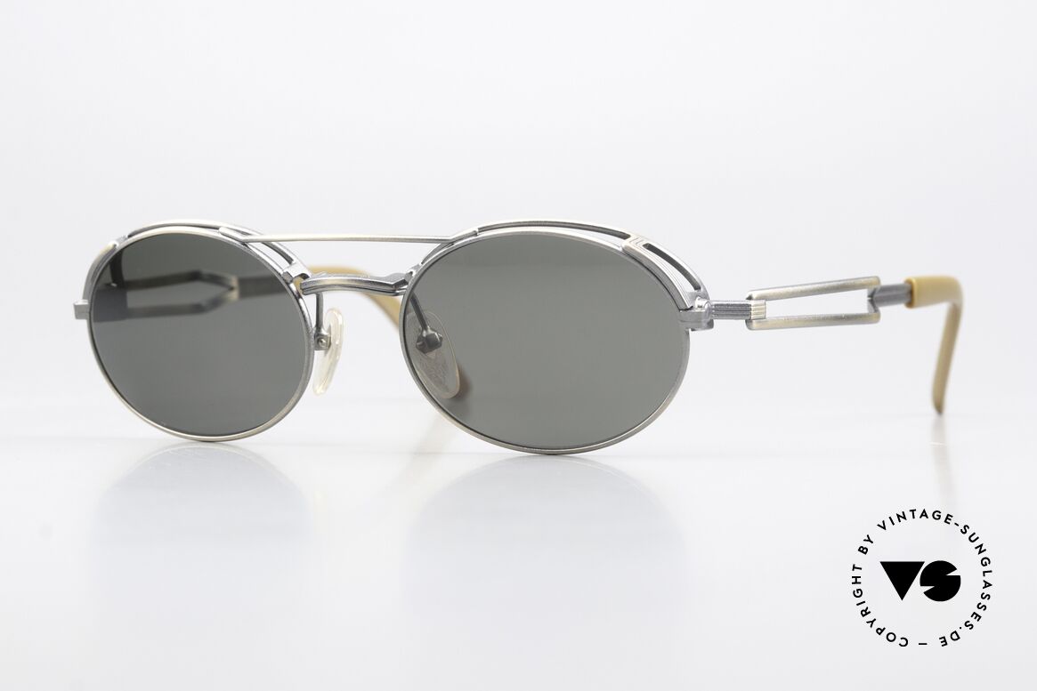 Jean Paul Gaultier 56-7107 Industrial Vintage Frame 90's, high-end frame with many interesting design details, Made for Men and Women