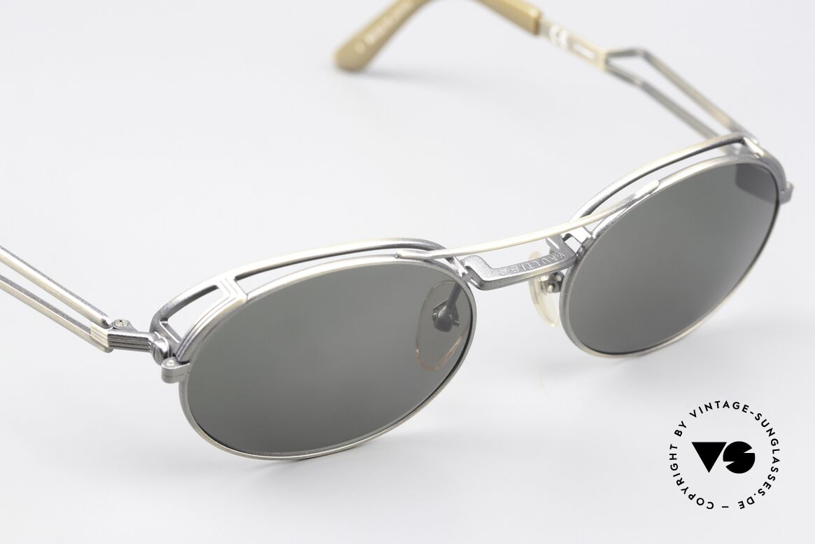 Jean Paul Gaultier 56-7107 Industrial Vintage Frame 90's, unworn (like all our vintage Gaultier designer shades), Made for Men and Women