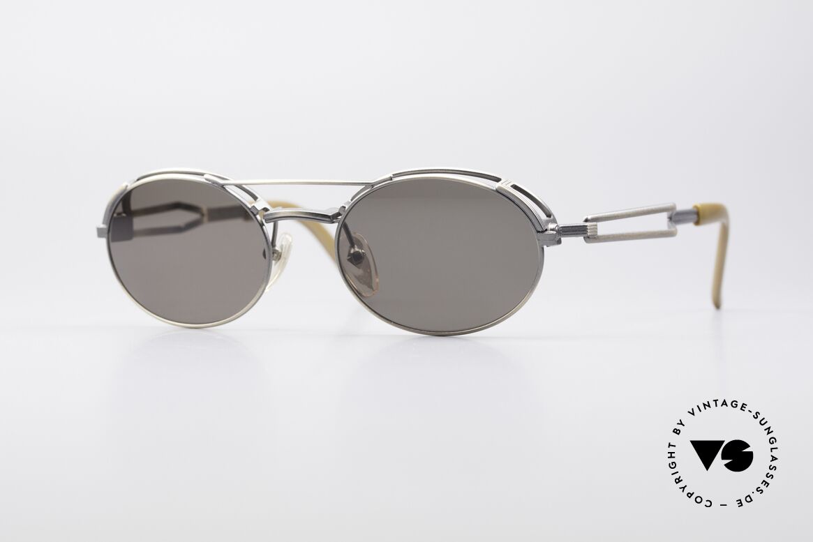 Jean Paul Gaultier 56-7107 Industrial Vintage Frame, unique 'Haute Couture' shades by Jean Paul Gaultier, Made for Men and Women