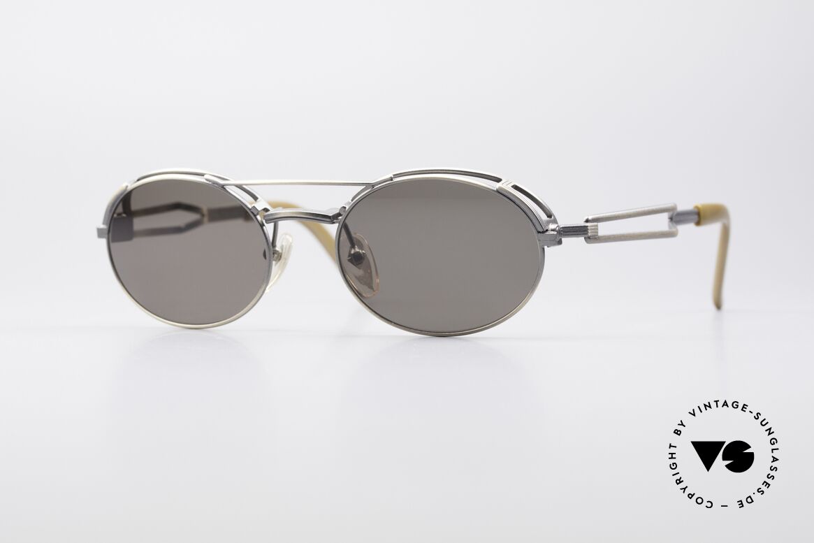 Jean Paul Gaultier 56-7107 Industrial Vintage Frame 90's, unique 'Haute Couture' shades by Jean Paul Gaultier, Made for Men and Women