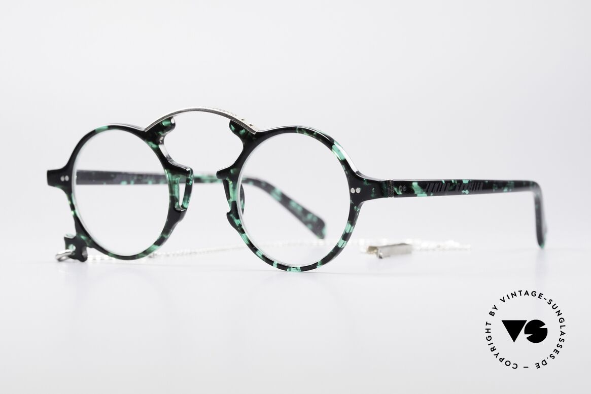 Jean Paul Gaultier 58-0271 90's Steampunk Eyeglasses, true designer frame with unique frame coloring, Made for Men and Women