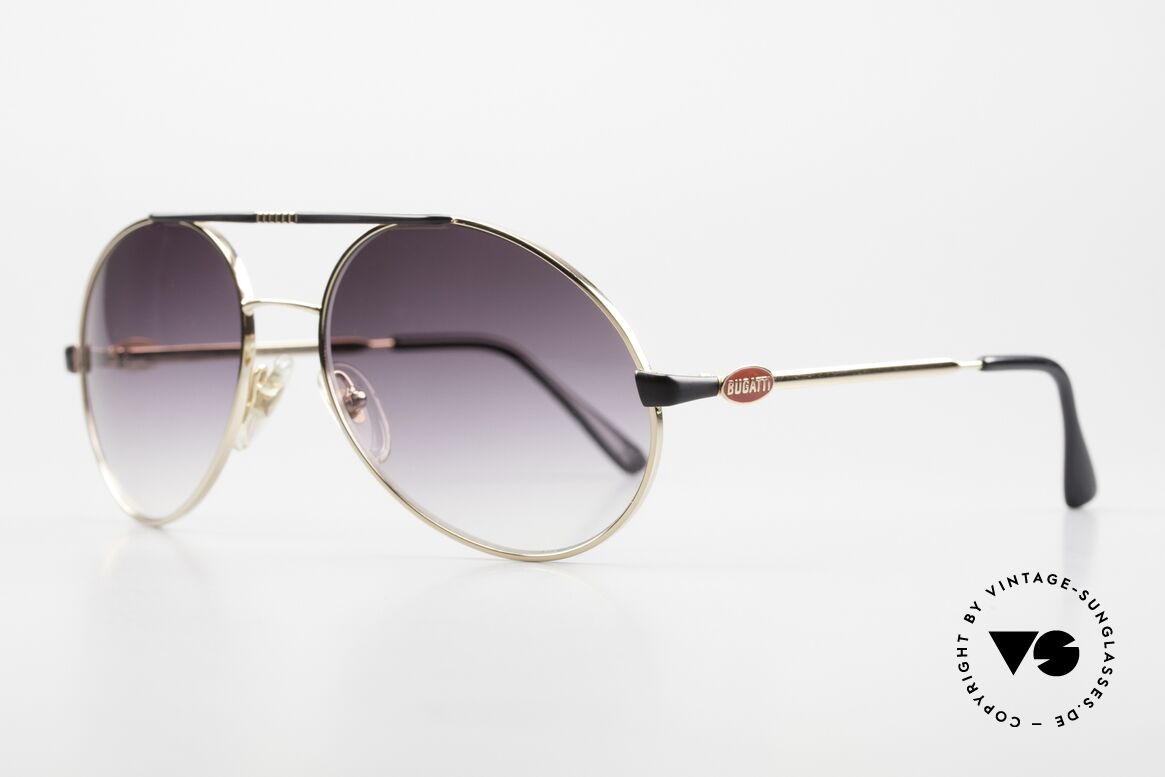 Bugatti 65837 80's Designer Sunglasses, perfect gentleman's vintage shades (masculine design), Made for Men