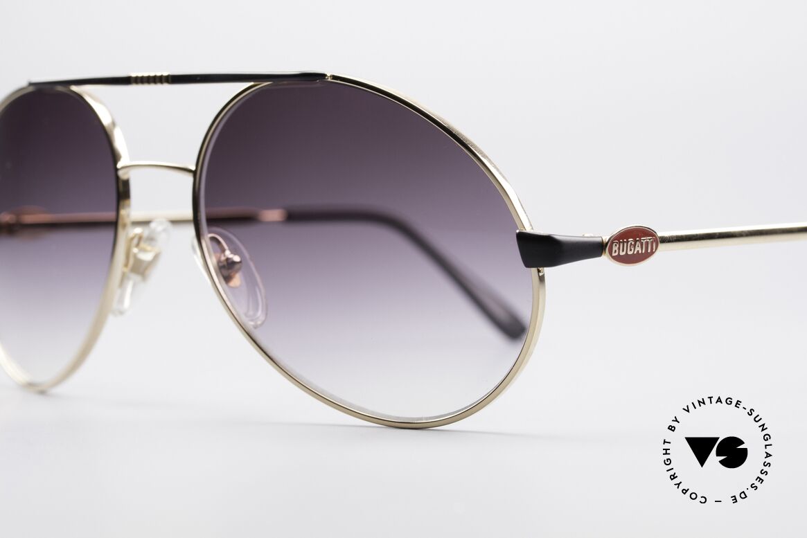 Bugatti 65837 80's Designer Sunglasses, materials (100% UV prot.) & workmanship on top level, Made for Men