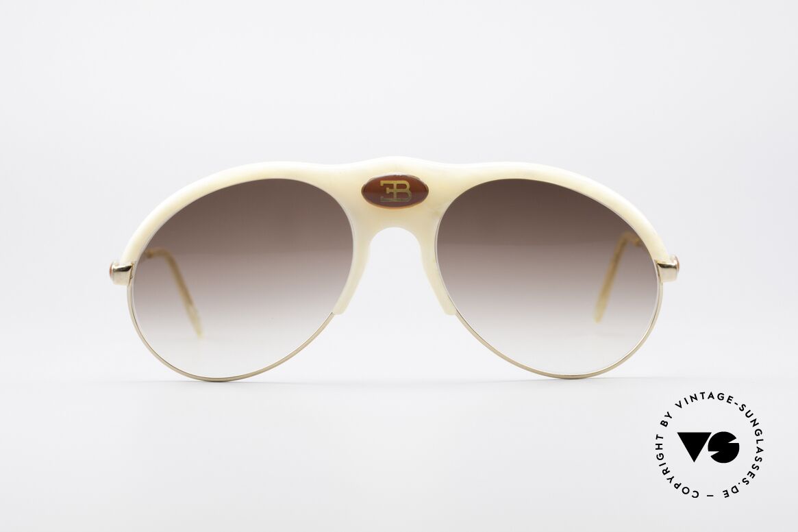 Bugatti 64748 Rare Ivory Optic Glasses, precious Bugatti vintage luxury sunglasses for men, Made for Men