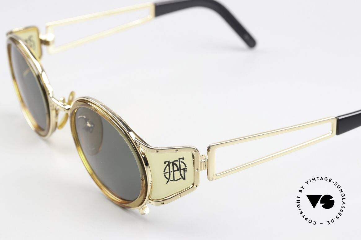 Jean Paul Gaultier 58-6201 Steampunk Vintage Shades, often called as "steampunk sunglasses" in these days, Made for Men and Women