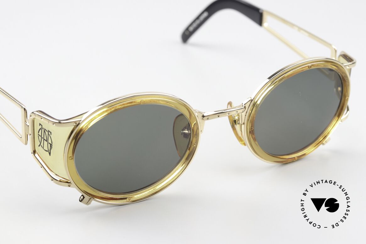Jean Paul Gaultier 58-6201 Steampunk Vintage Shades, unworn original from 1998 with orig. JP Gaultier case, Made for Men and Women