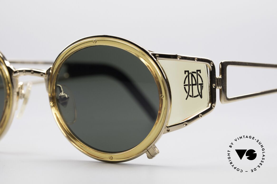 Jean Paul Gaultier 58-6201 Steampunk Vintage Shades, often called as "steampunk sunglasses" in these days, Made for Men and Women
