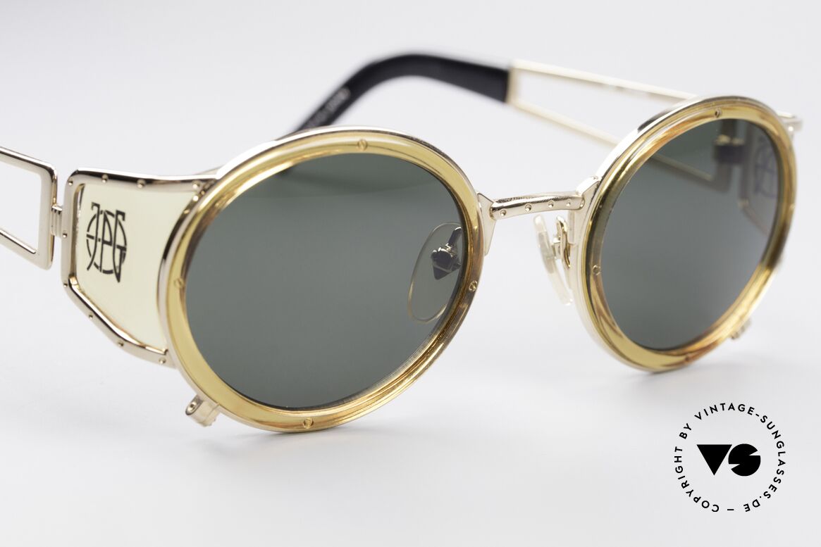 Jean Paul Gaultier 58-6201 Steampunk Vintage Shades, unworn original from 1998 with orig. JP Gaultier case, Made for Men and Women