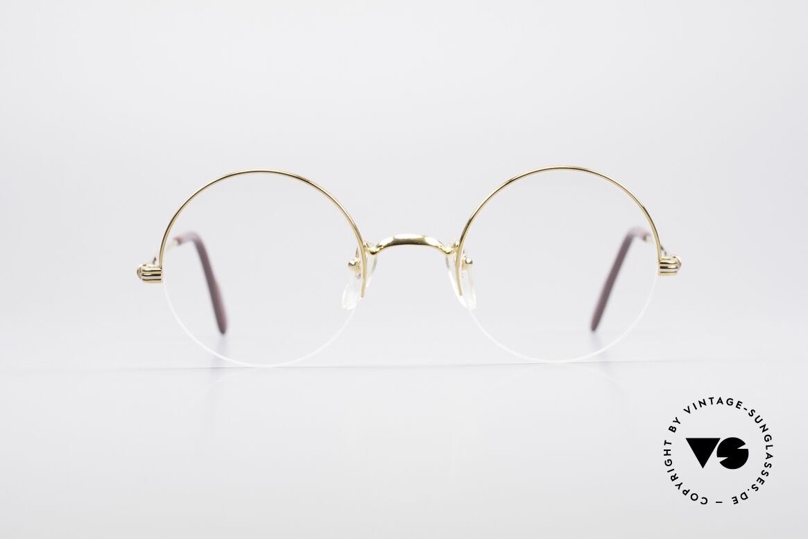 Cartier Mayfair Luxury Round Eyeglasses, noble CARTIER designer model from the 90's, Made for Men and Women