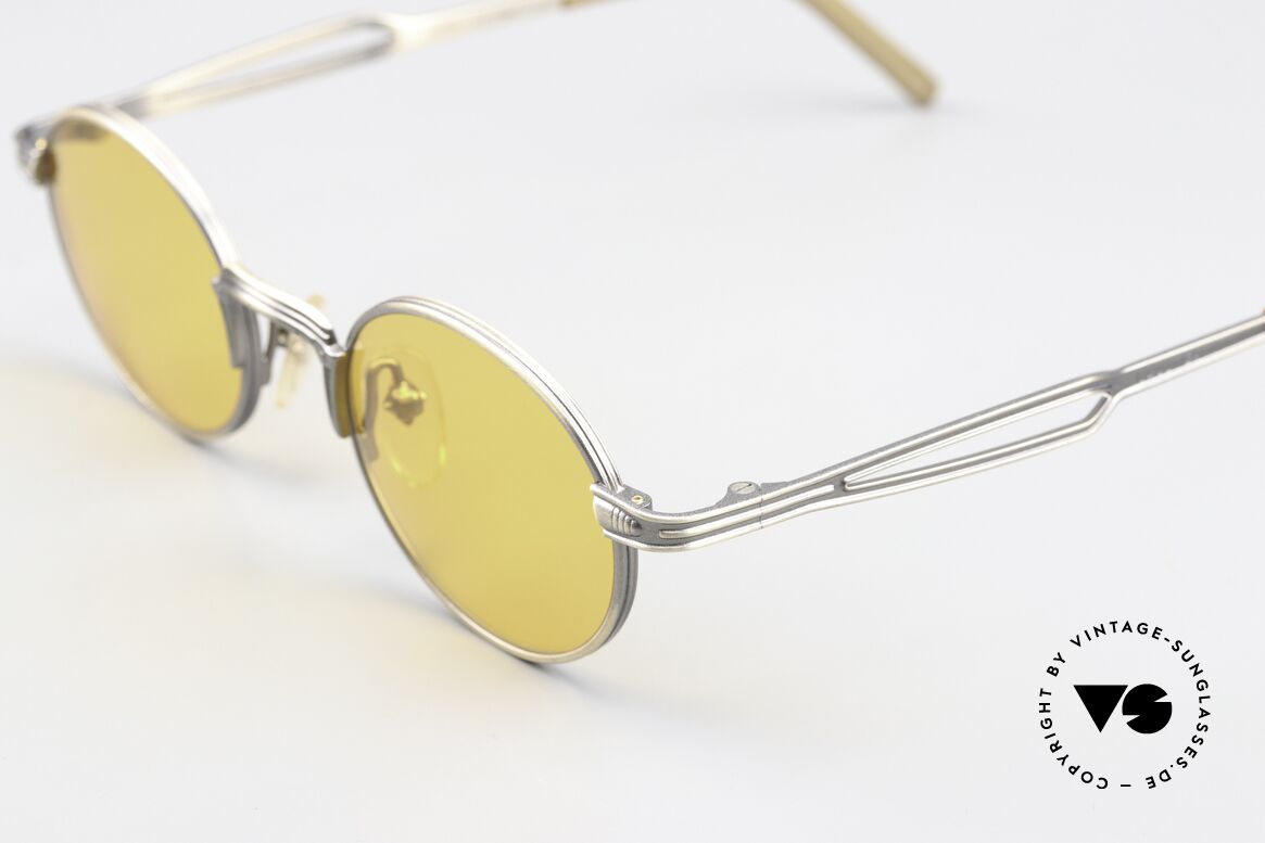 Jean Paul Gaultier 55-7107 90's Frame In Smoke Gold, real designer piece in TOP quality; made in Japan, Made for Men and Women
