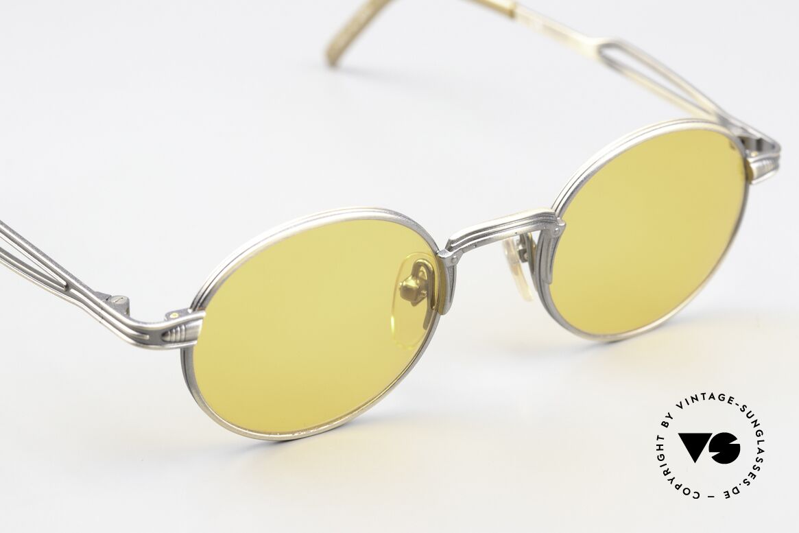 Jean Paul Gaultier 55-7107 90's Frame In Smoke Gold, unworn (like all our vintage GAULTIER sunglasses), Made for Men and Women