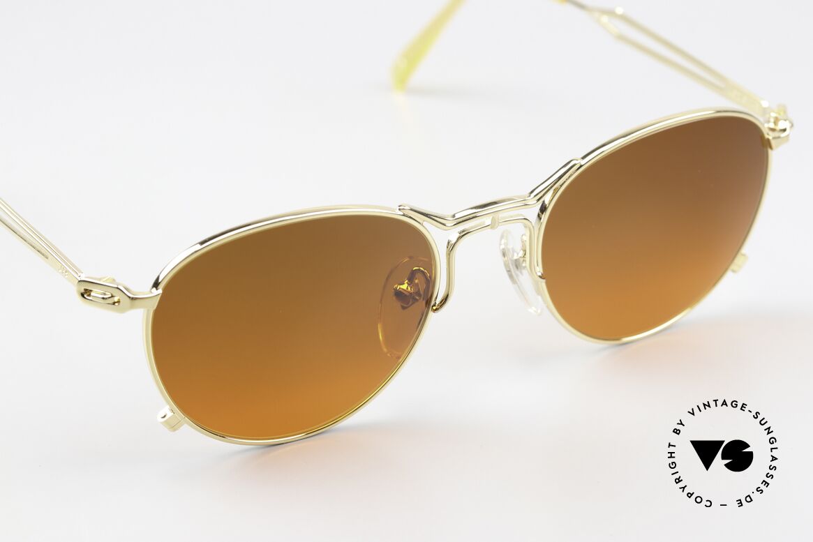 Jean Paul Gaultier 55-2177 Gold Plated Sunset Lenses, unworn (like all our rare vintage 90's designer glasses), Made for Men and Women