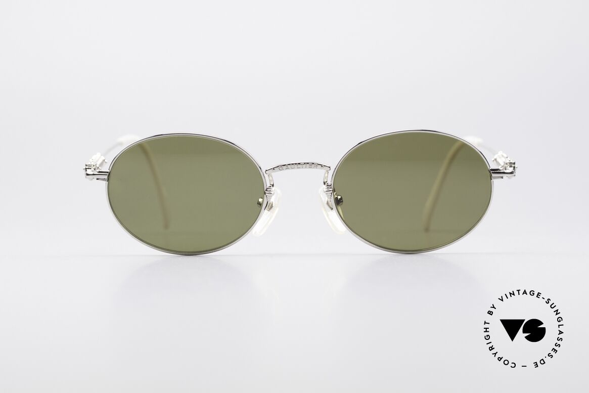 Jean Paul Gaultier 55-6101 Polarized Oval Sunglasses, oval J.P. Gaultier vintage sunglasses from 1996, Made for Men and Women