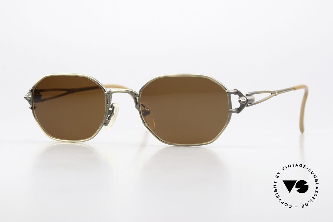 Jean Paul Gaultier 55-6106 90's Frame Antique Gold, solid metal frame with many fancy details (check pics), Made for Men and Women