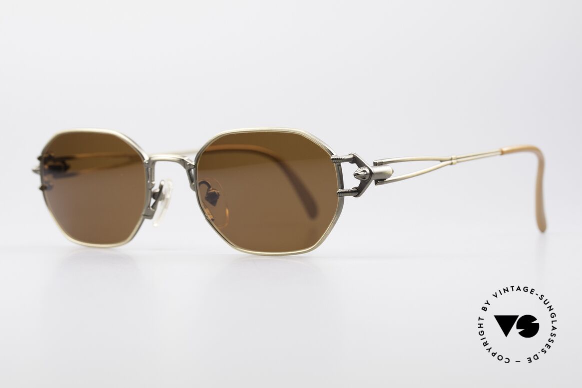 Jean Paul Gaultier 55-6106 90's Designer Sunglasses, 'mechanical design' = distinctive GAULTIER collection, Made for Men and Women