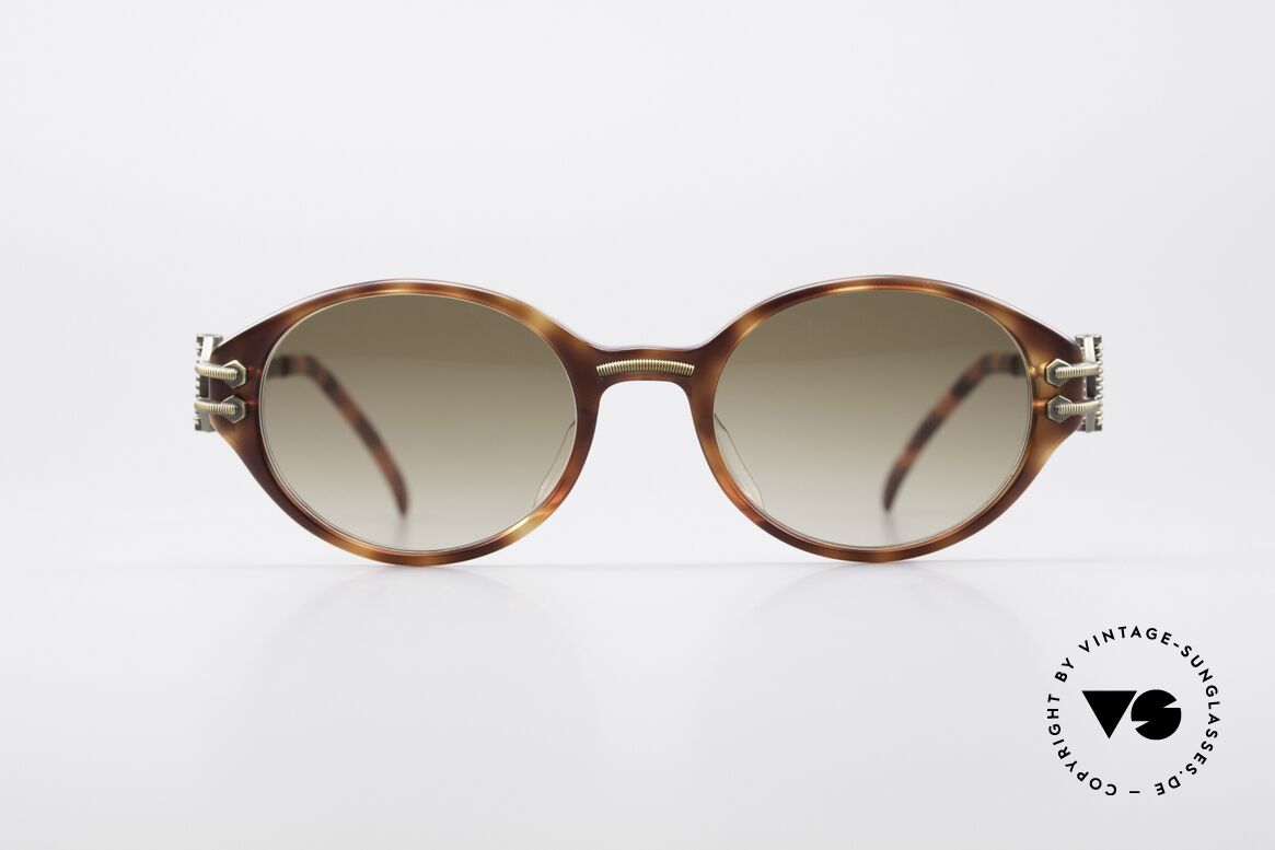 Jean Paul Gaultier 55-5201 Oval Steampunk Shades, rare 1990's Jean Paul Gaultier designer sunglasses, Made for Men and Women