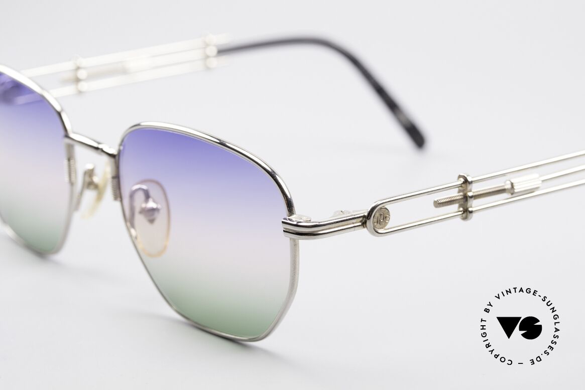 Jean Paul Gaultier 55-4174 Adjustable Vintage Frame, from sky-blue to the red of sunrise colors to green, Made for Men and Women