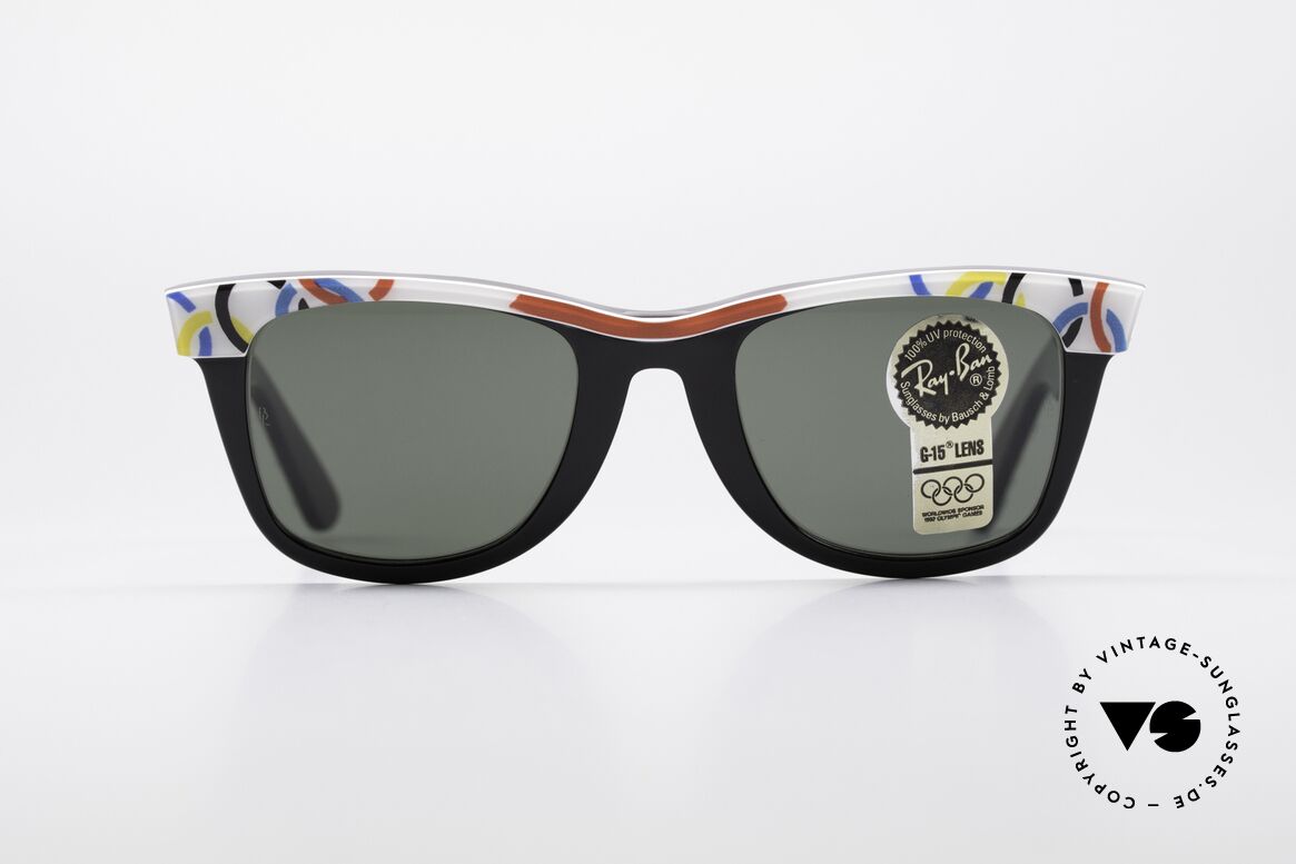 Ray Ban Wayfarer I Olympic Games St. Moritz, LIMITED Bausch&Lomb vintage Wayfarer sunglasses, Made for Men and Women Ray Ban Wayfarer I Olympic Games St. Moritz, LIMITED Bausch&Lomb vintage Wayfarer sunglasses, Made for Men and Women