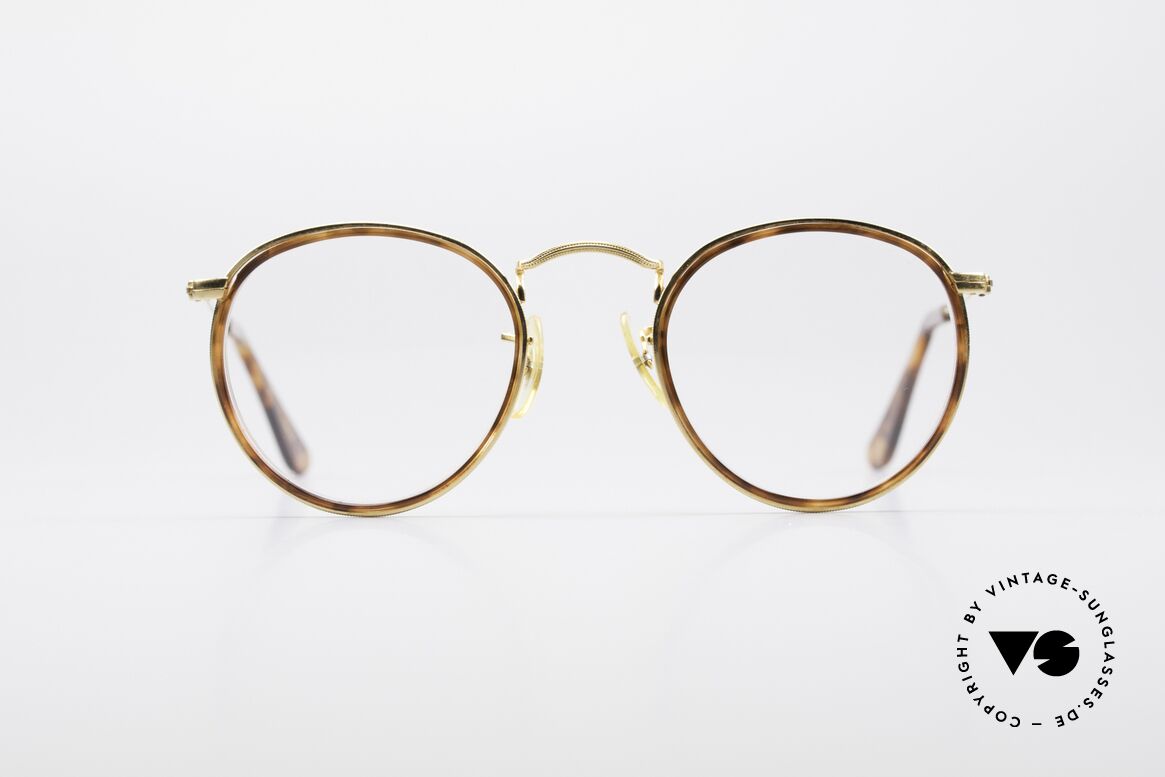 Ray Ban Round Metal 47 Small USA Vintage Frame, small round 80's Ray-Ban vintage eyeglasses by B&L, Made for Men and Women