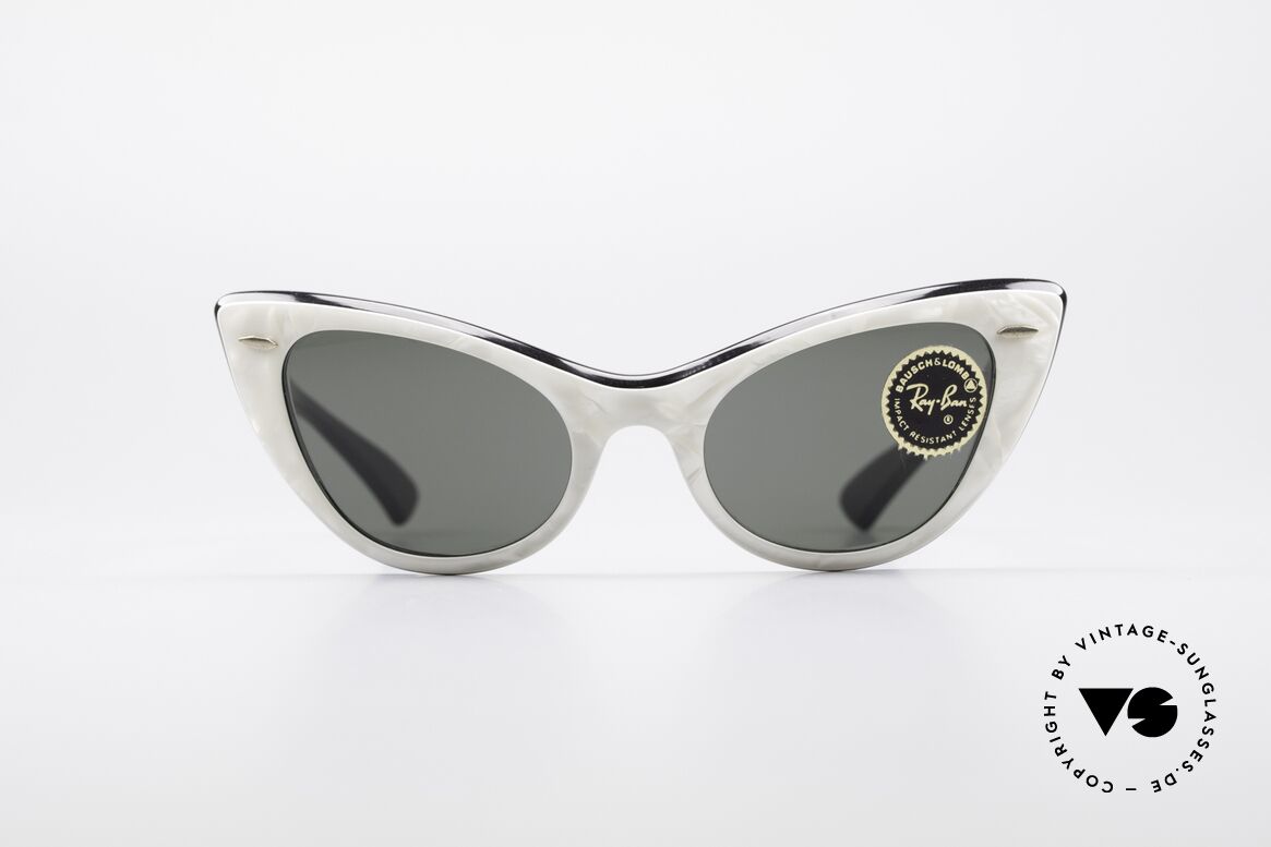 Ray Ban Lisbon White Pearl Cateye Shades, lovely Ray Ban model for women (made in USA), Made for Women Ray Ban Lisbon White Pearl Cateye Shades, lovely Ray Ban model for women (made in USA), Made for Women